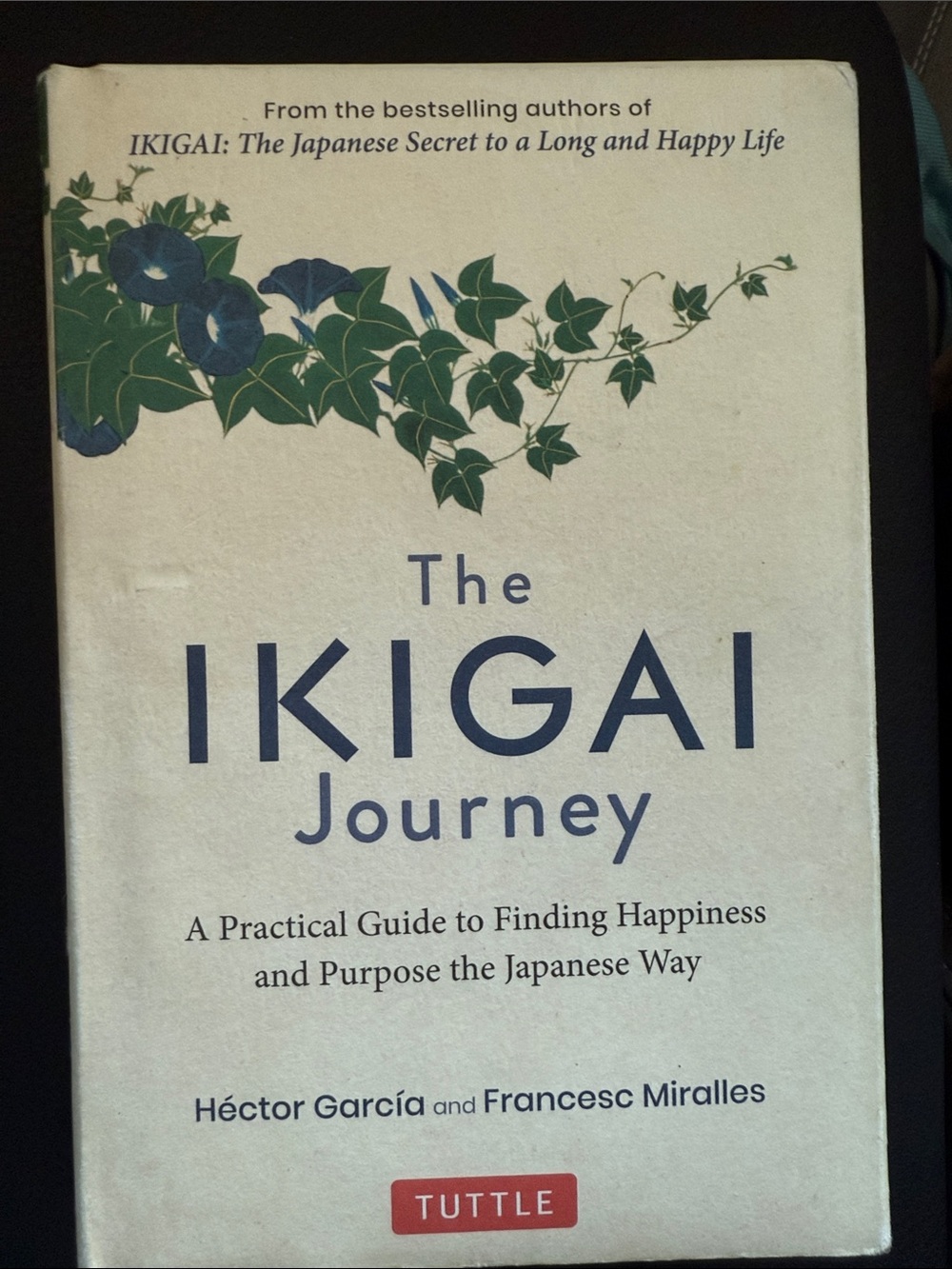 The IKIGAI Journey Hardcover by Héctor García & Francesc Miralles - Cream/Blue